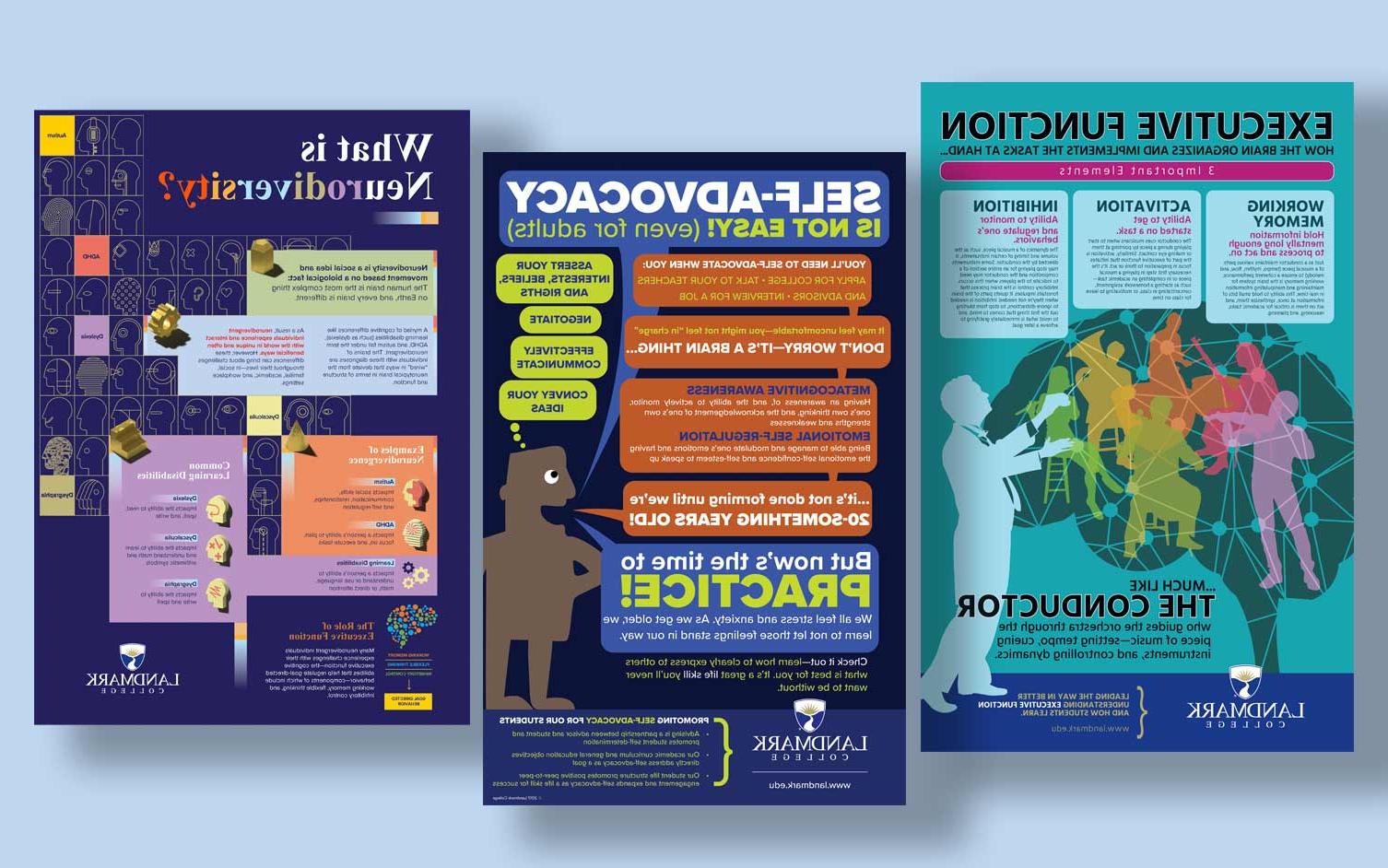 Image of three downloadable infographics placed side by side.